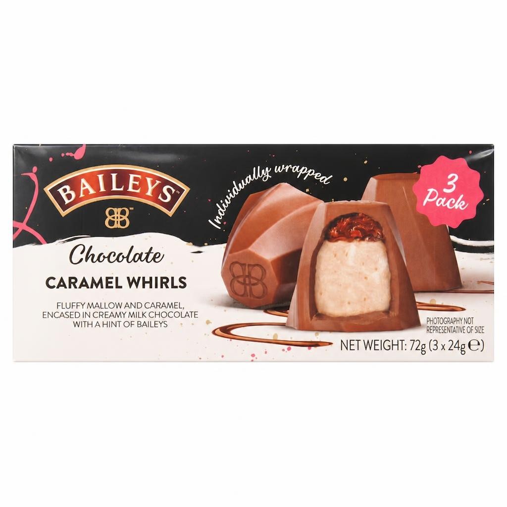 Baileys Milk Chocolate Caramel Whirls 72g