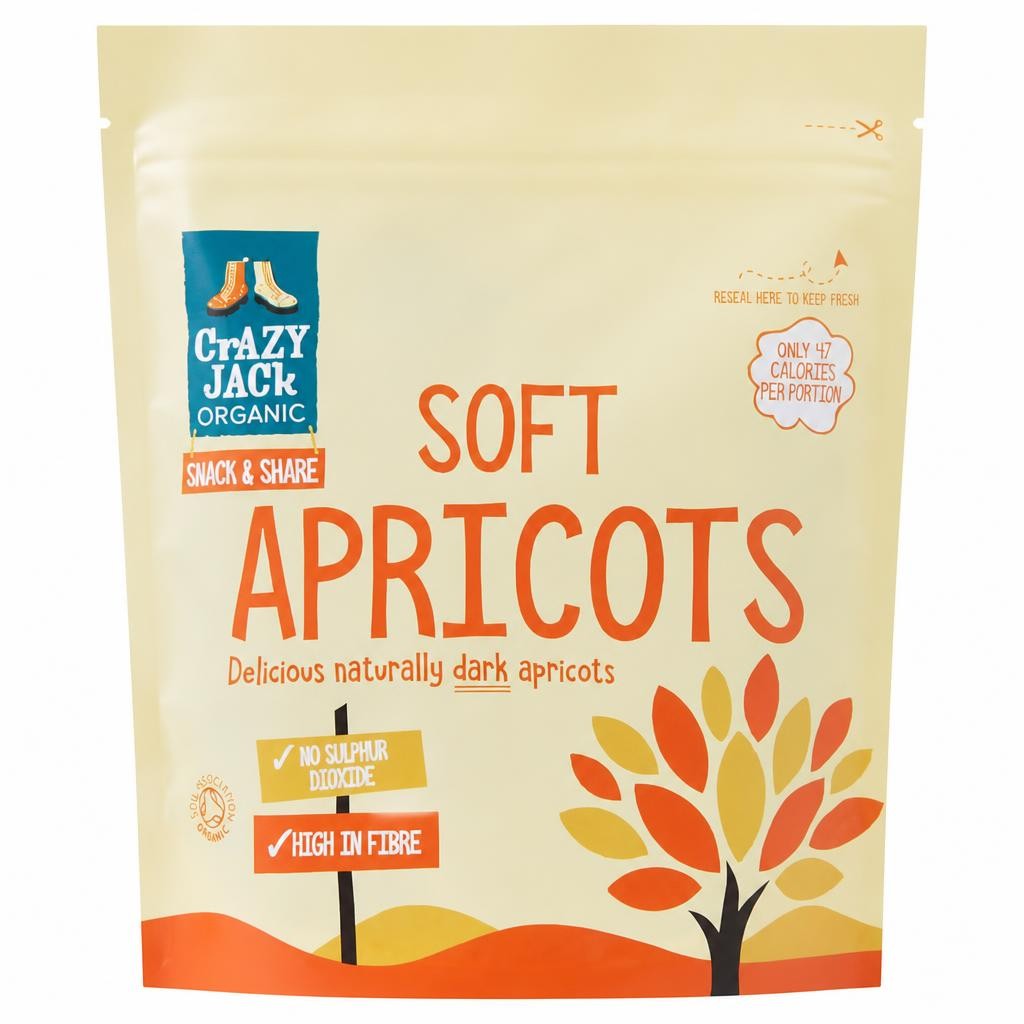 Crazy Jack Organic Soft Apricots 200g