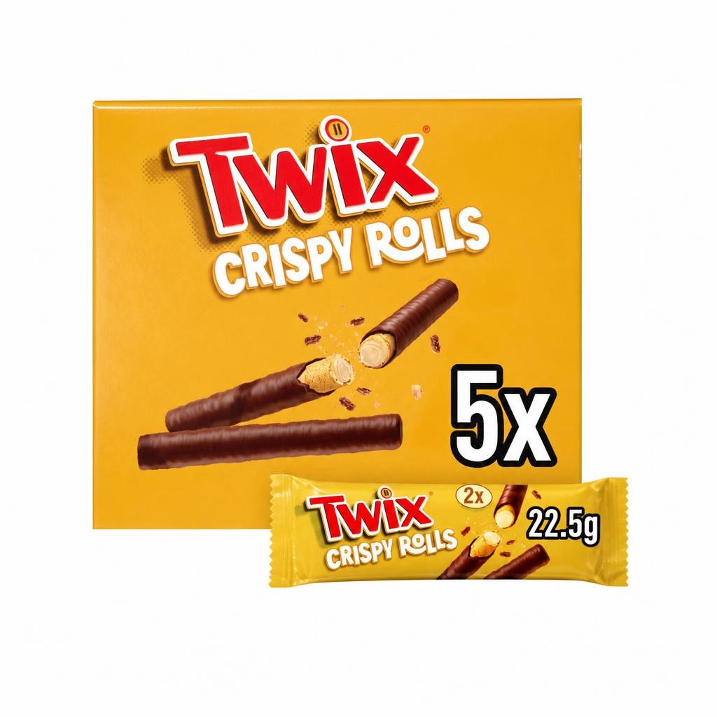 Twix Milk Chocolate Crispy Rolls 5 pack 112.5g