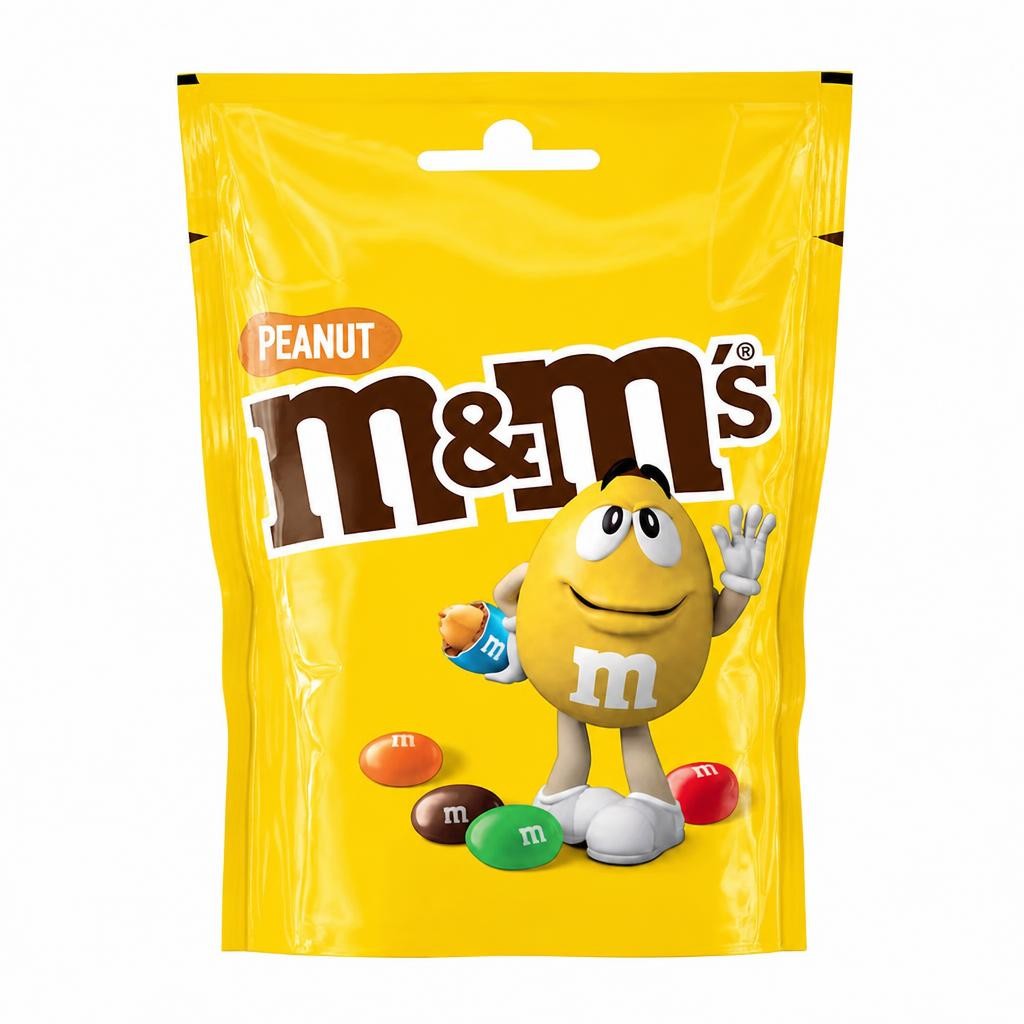 M&M's Peanut Milk Chocolate Bag Pouch 112g