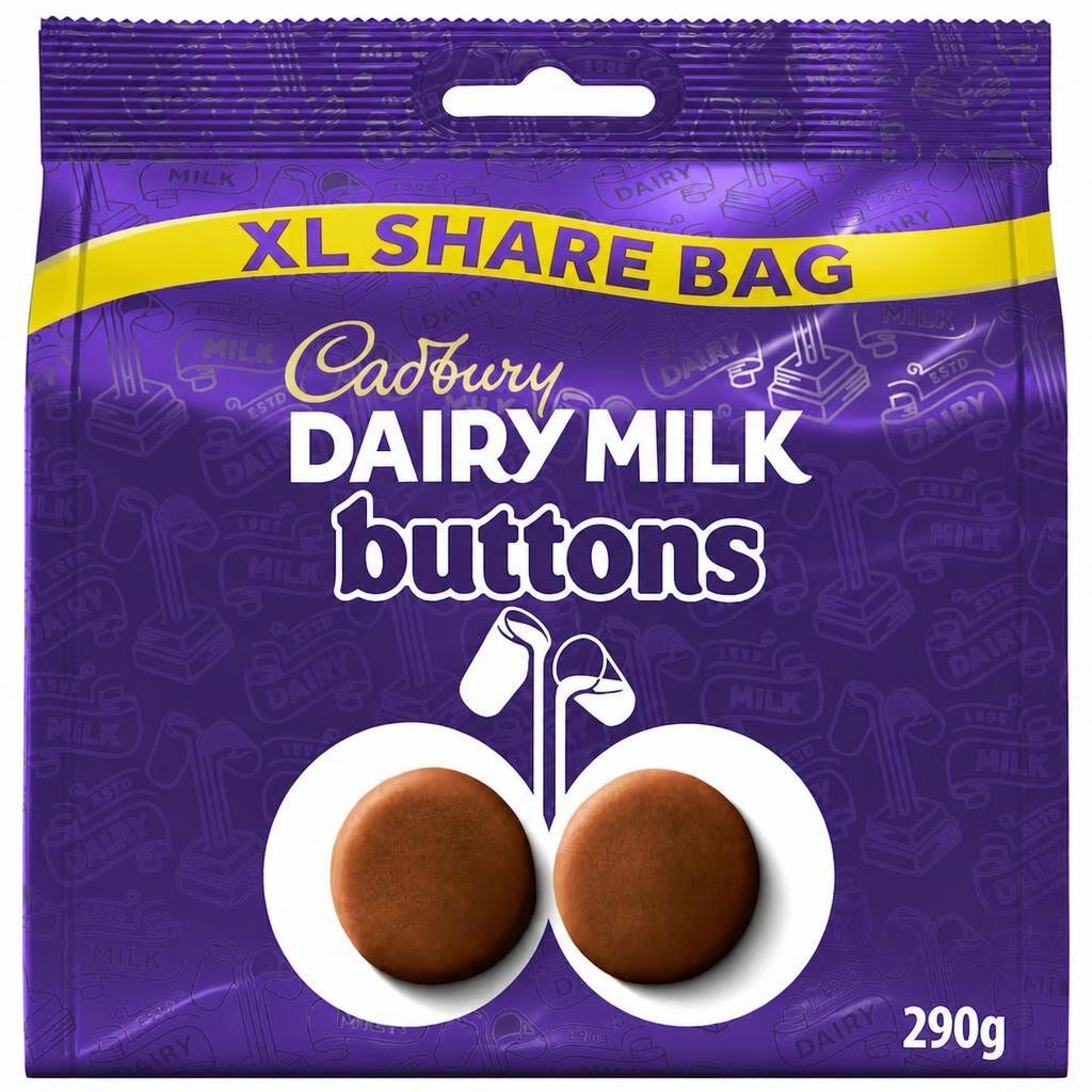 Cadburys Dairy Milk Buttons XL Share Bag 290g