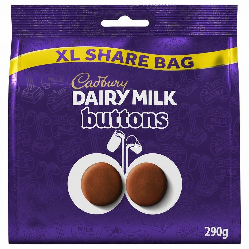 Cadburys Dairy Milk Buttons XL Share Bag 290g