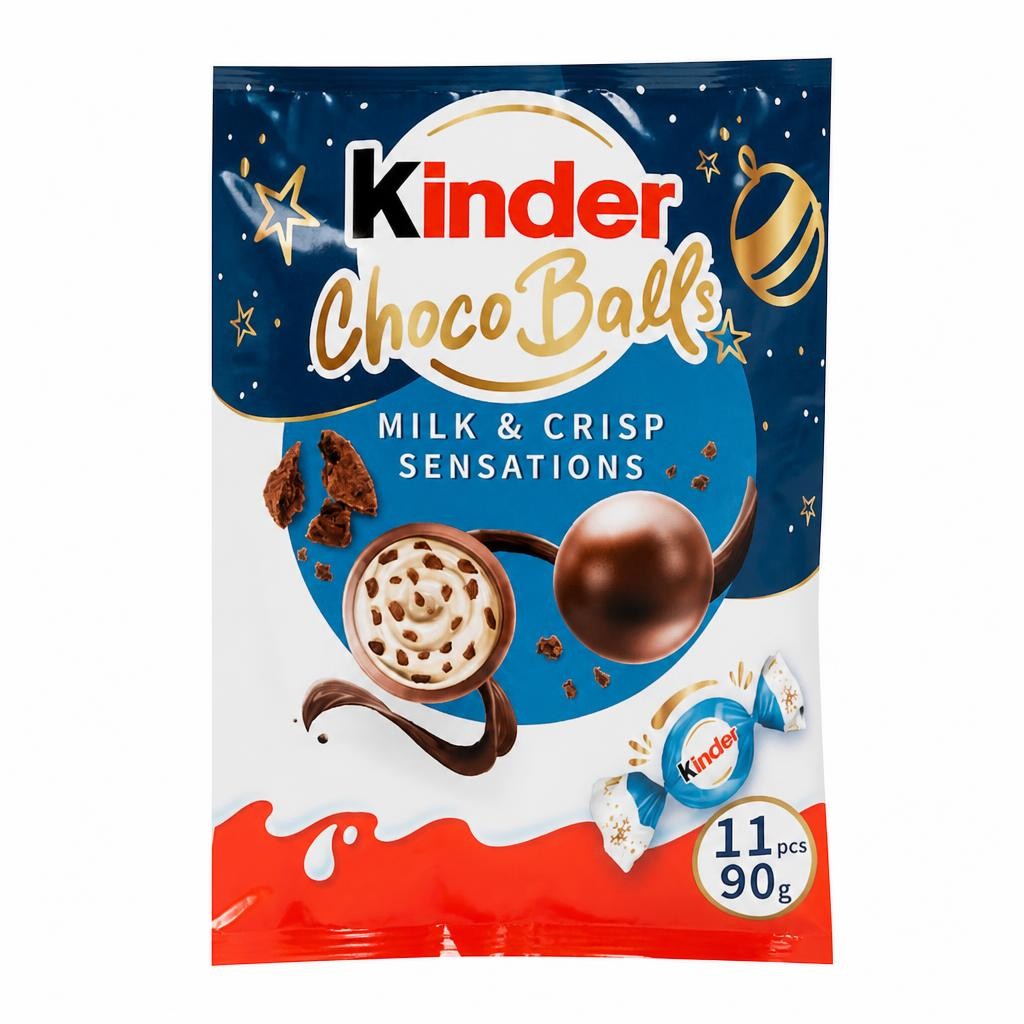 Kinder Milk Chocolate Crisp Choco Balls 90g