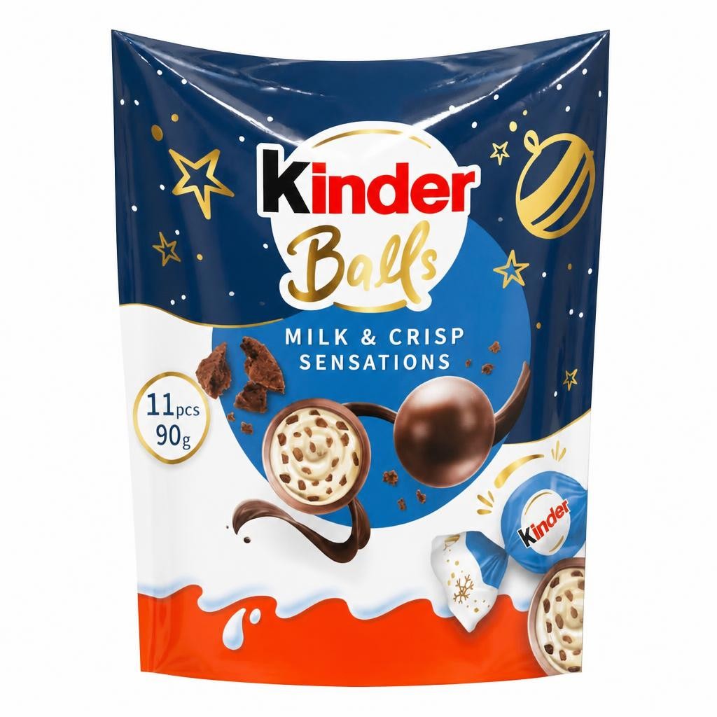 Kinder Milk Chocolate Crisp Choco Balls 90g