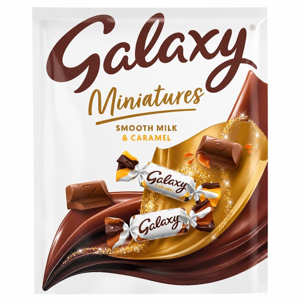 Galaxy Miniatures Smooth Milk & Caramel Chocolate Pouch 260g