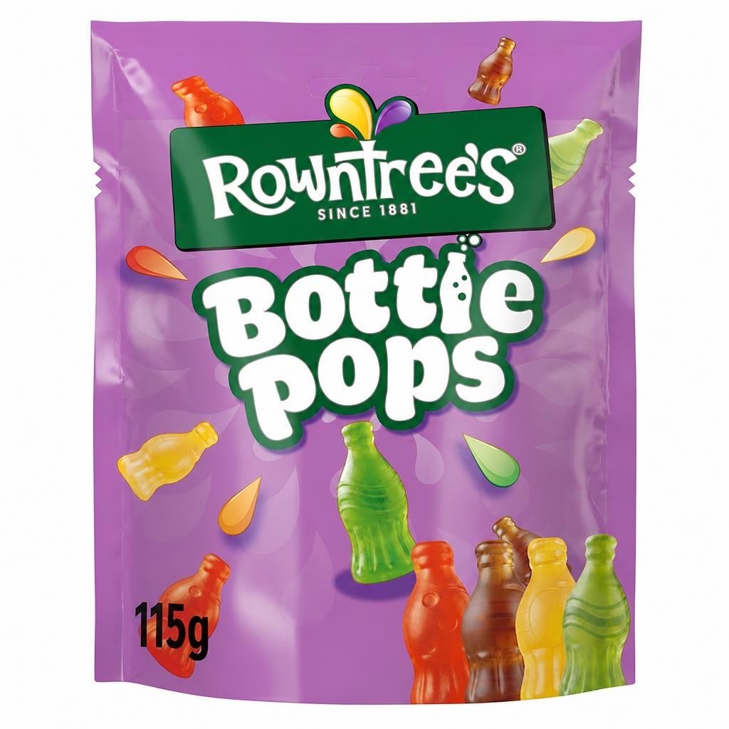 ROWNTREES Bottle Pops Sweets Sharing Bag 115g