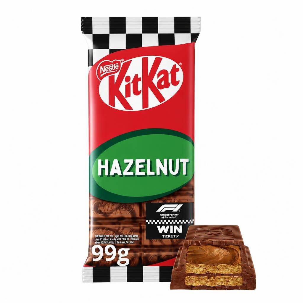 KitKat Hazelnut Chocolate Sharing Bar 99g