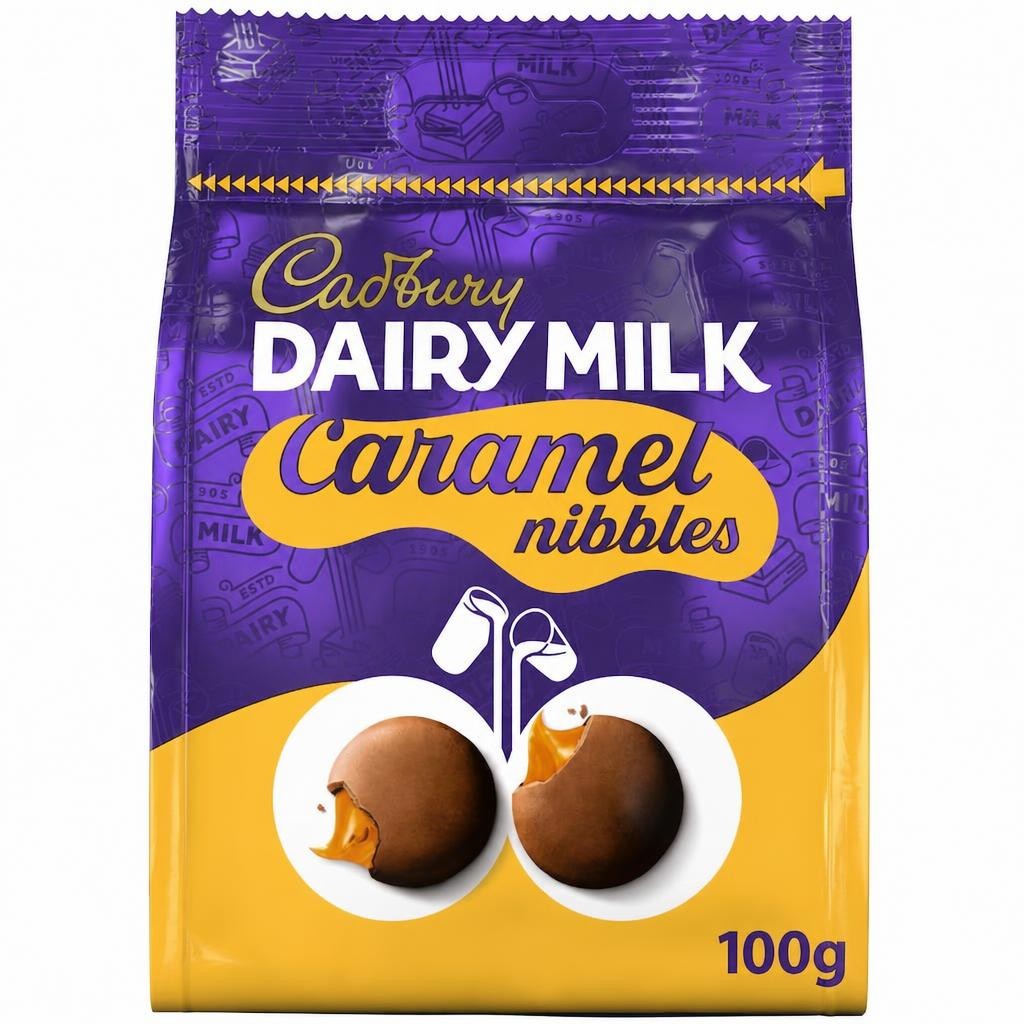 Cadbury Dairy Milk Caramel Nibbles Chocolate Bag 100G