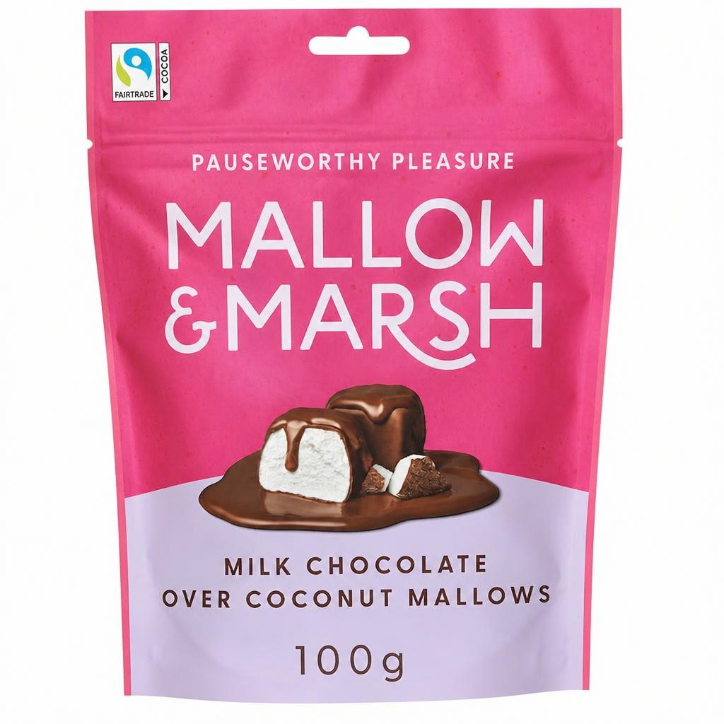 Mallow & Marsh Milk Chocolate Coconut Mallow 100G