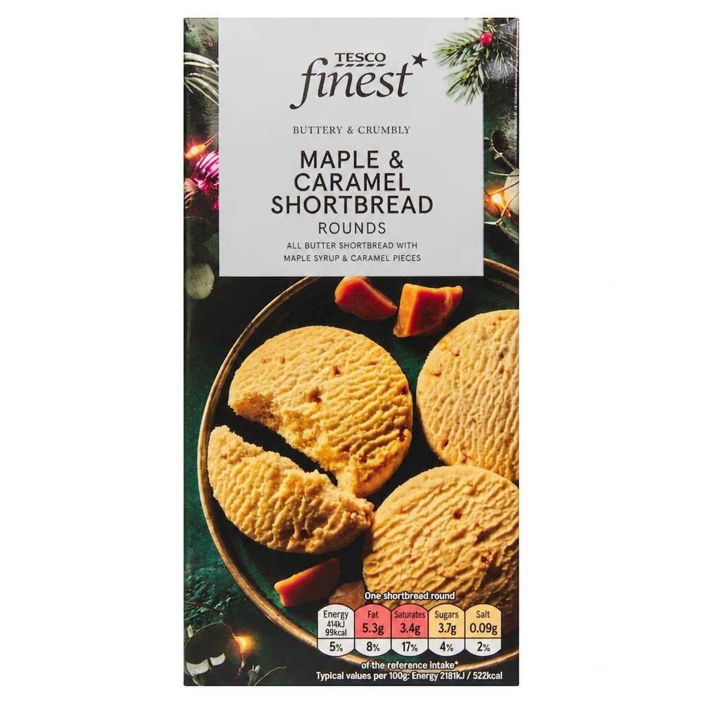 Tesco Finest Maple & Caramel Shortbread Rounds 150g