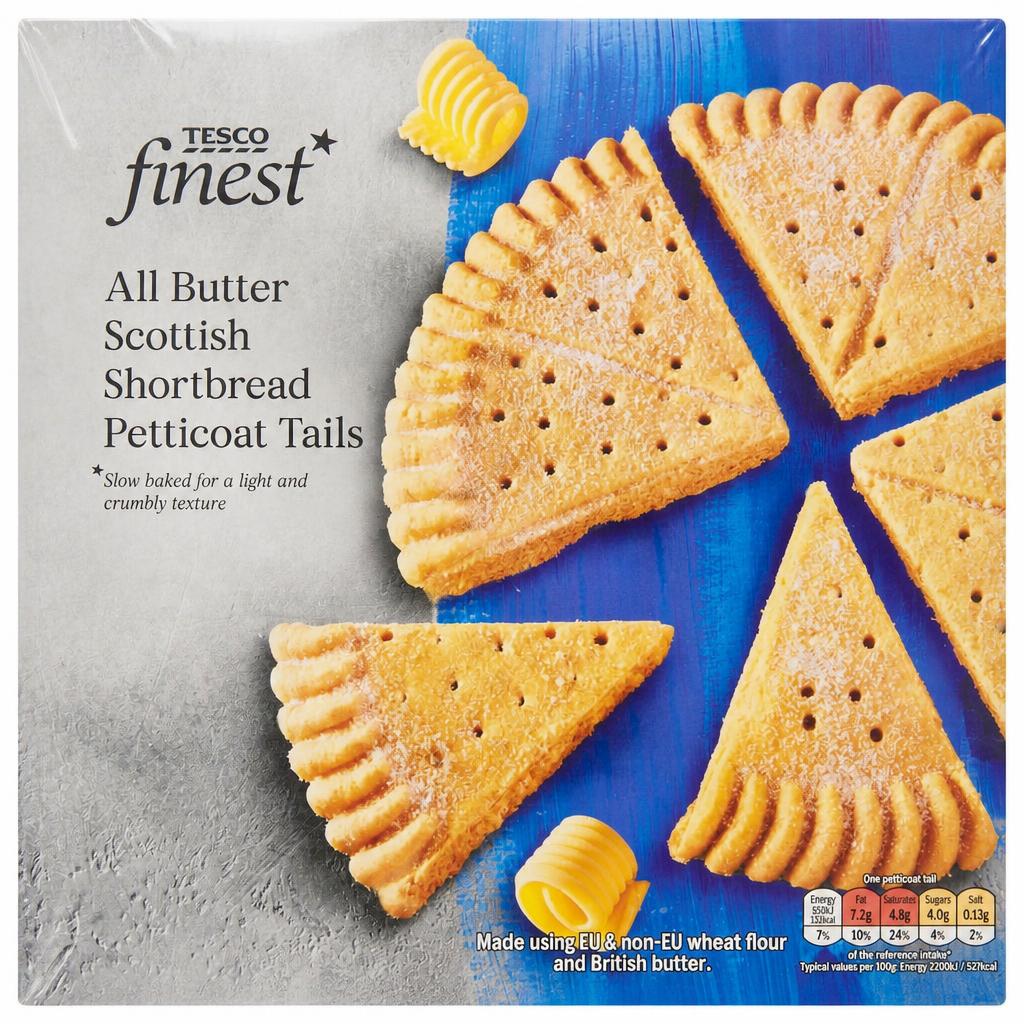 Tesco Finest All Butter Petticoat Tail Round 200g