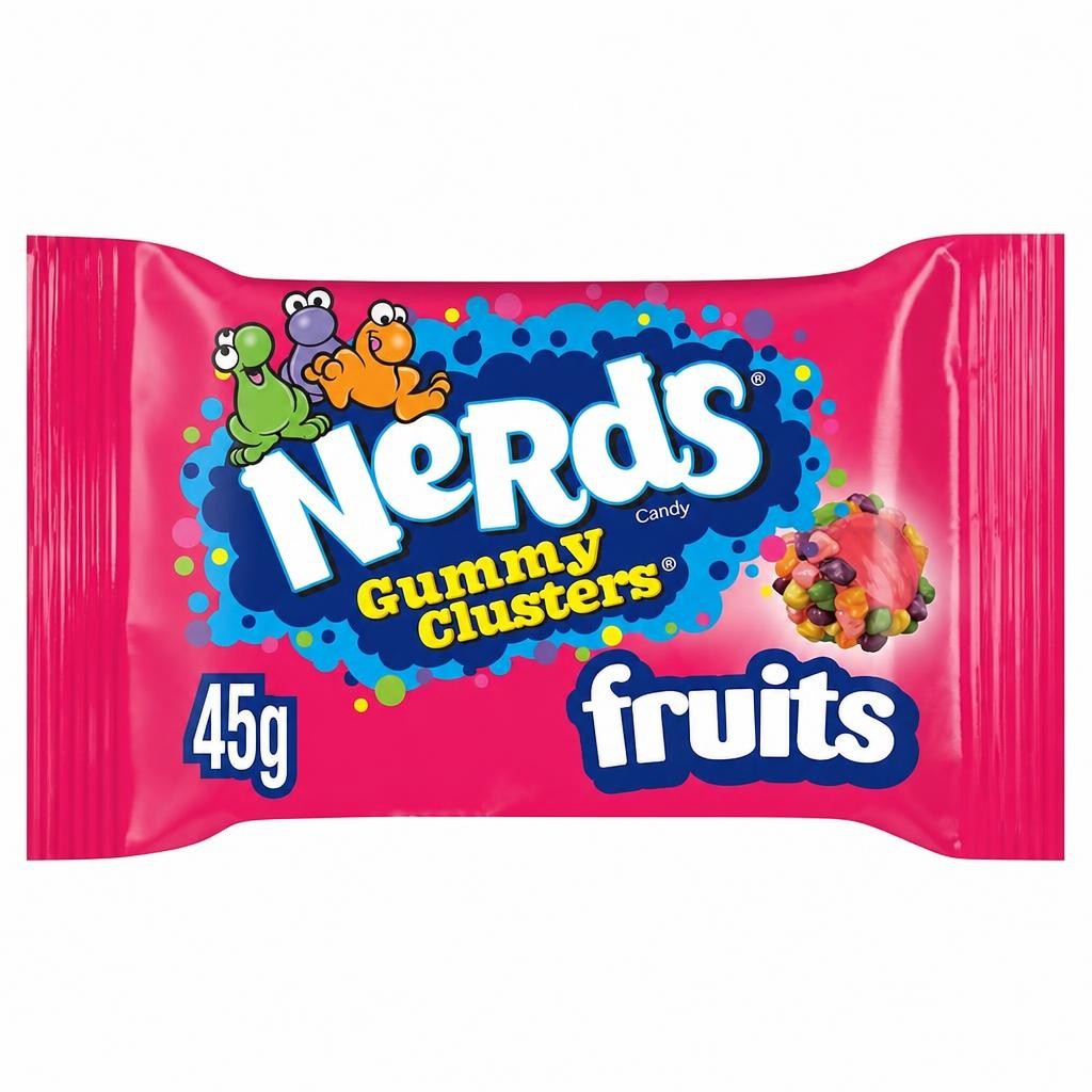 Nerds Candy Sweets Gummy Clusters Bag Fruits 45g