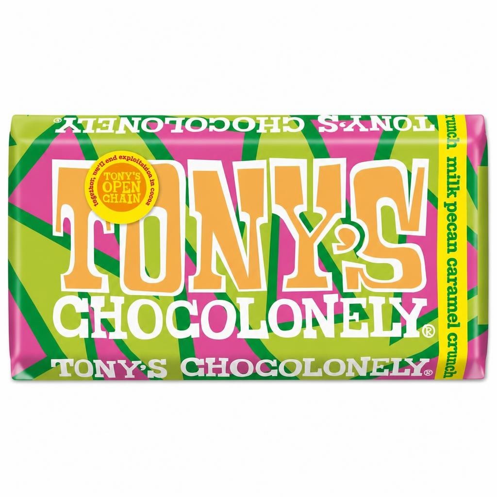 Tonys Chocolonely Milk Pecan Caramel Crunch 180g