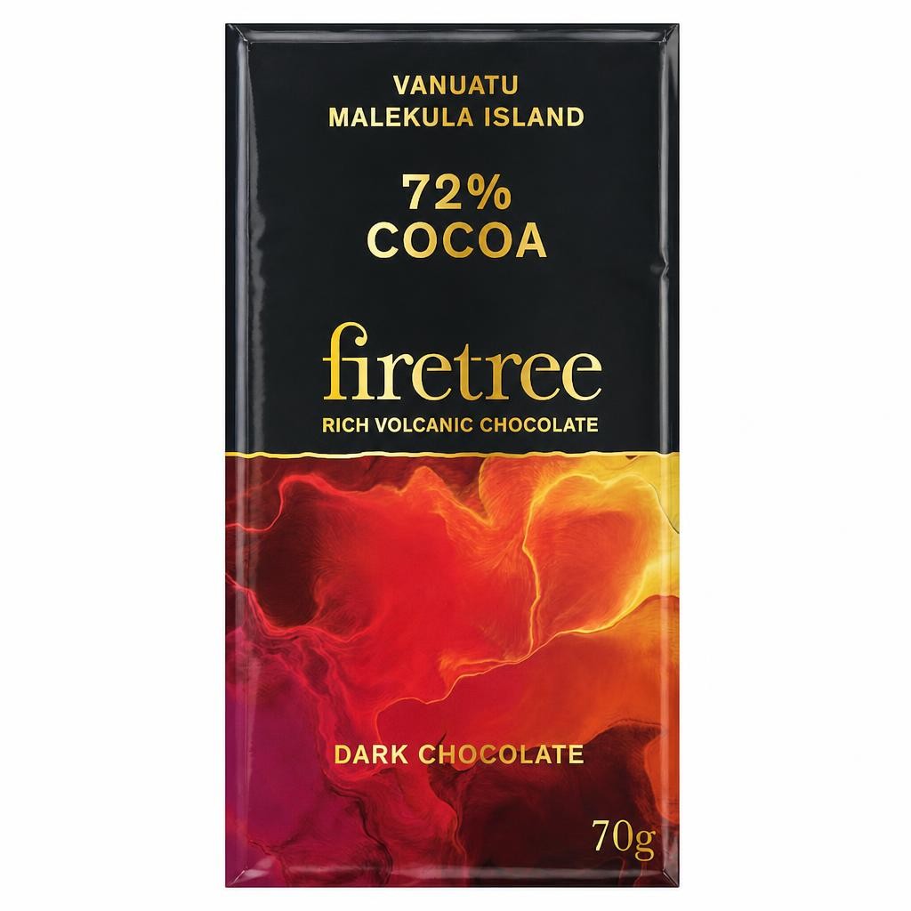 Firetree 72% Cocoa Dark Chocolate 70g