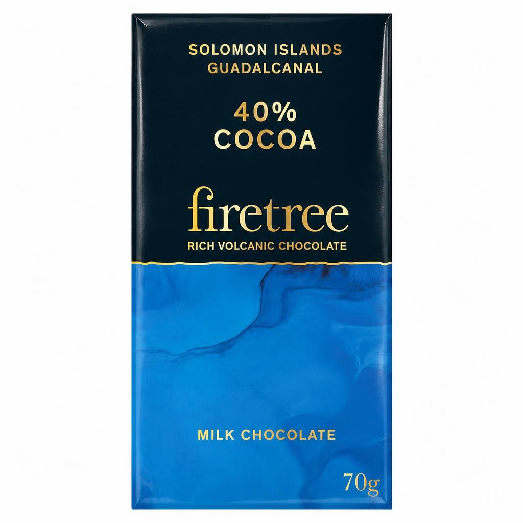 Firetree 40% cocoa Milk Chocolate 70g
