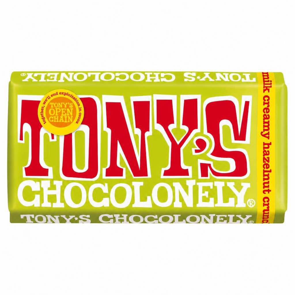 Tony's Chocolonely Milk Chocolate Creamy Hazelnut Crunch 180G