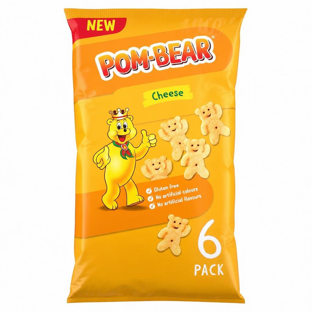 Pom-Bear Cheese Multipack Crisps 6x13g