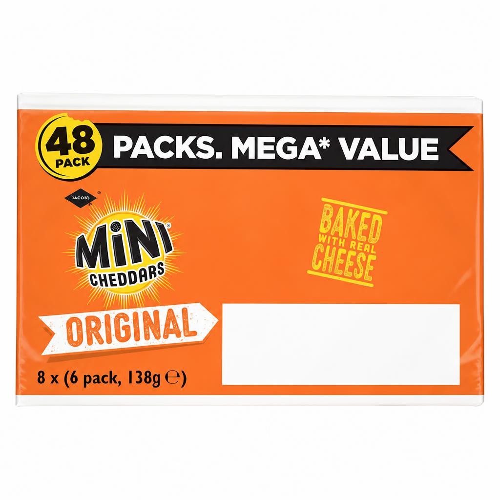 Jacobs Mini Cheddars 8 x (6pk 138g)