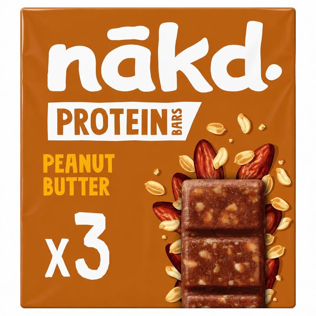 Nakd Peanut Butter Protein Bars Multipack 3 x 45g