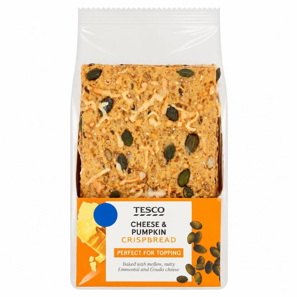 Tesco Cheese & Pumpkin Sourdough Crispbread 180g