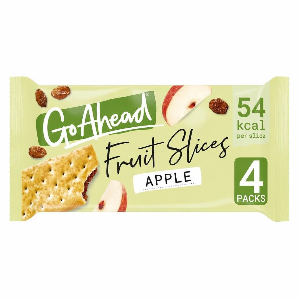 Go Ahead Apple Crispy Fruit Slices Snack Bars Multipack 4 x 43.6g