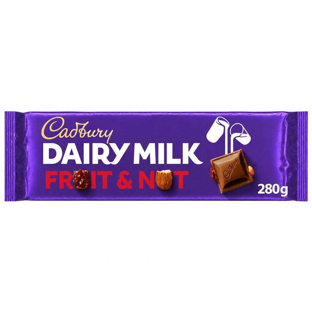Cadbury Dairy Milk Fruit and Nut Chocolate Block 280g