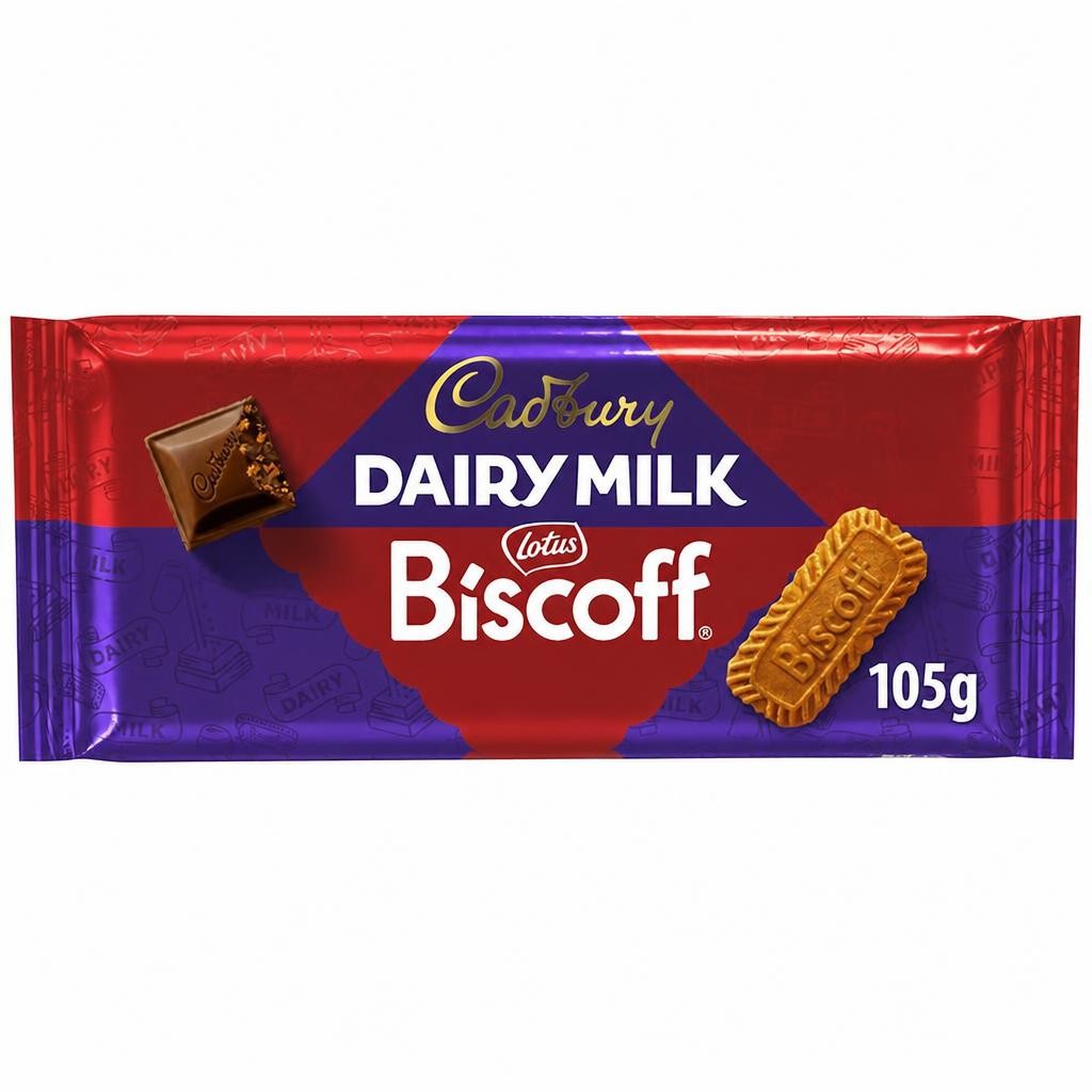 Cadbury Dairy Milk Biscoff Chocolate Bar 105g