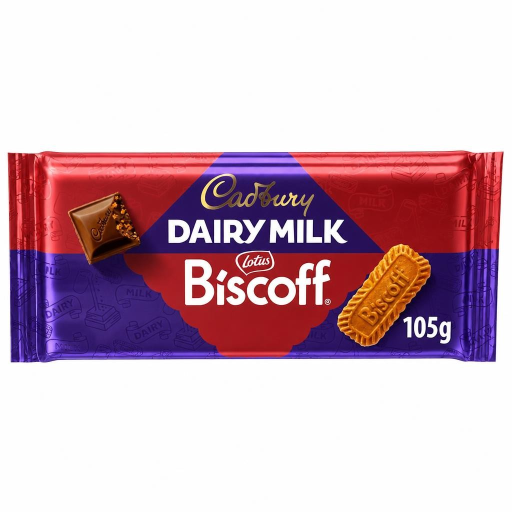 Cadbury Dairy Milk Biscoff Chocolate Bar 105g