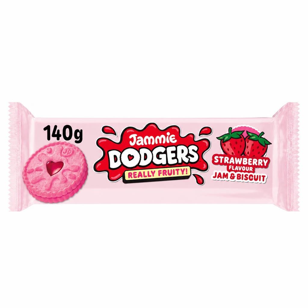 Jammie Dodgers Strawberry Flavour Jam & Biscuit 140g