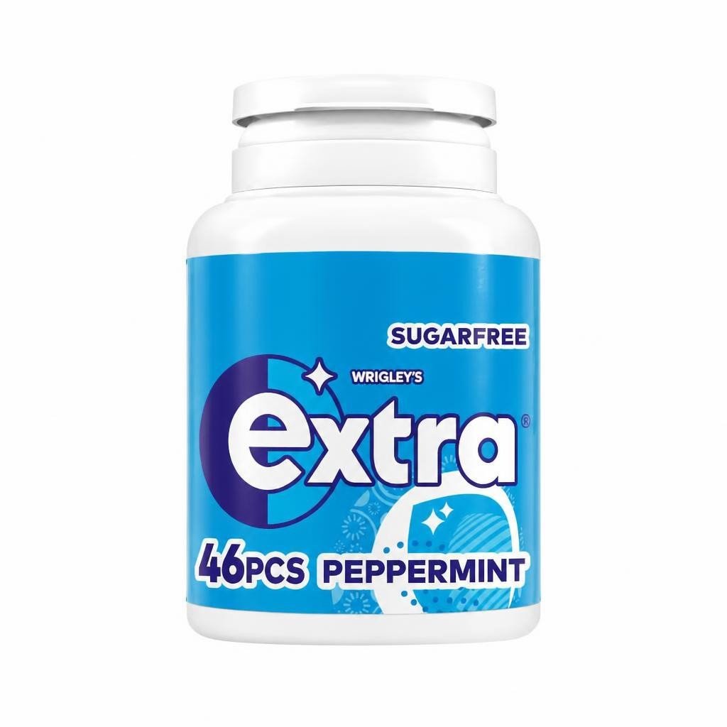 Wrigley's Extra Peppermint Sugar Free Chewing Gum 46 Pieces 64g