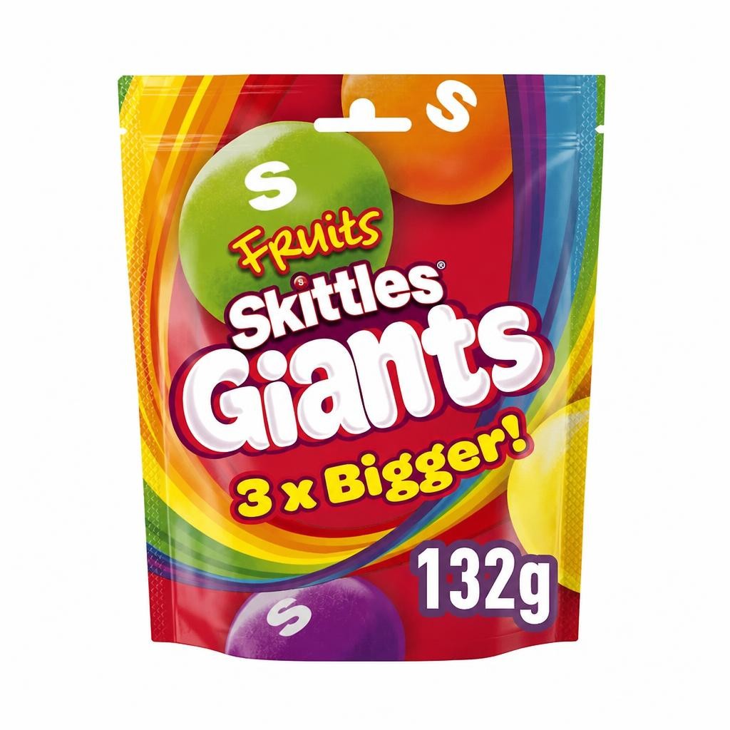 Skittles Fruits Giants Chewy Candies 132g