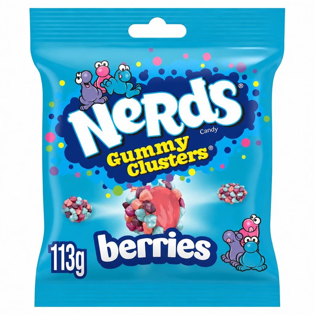 Nerds Candy Sweets Gummy Clusters Sharing Bag Berries 113g