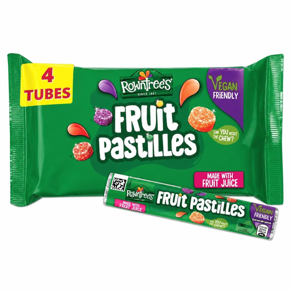 Rowntree's Fruit Pastilles Sweets 4 x 41g