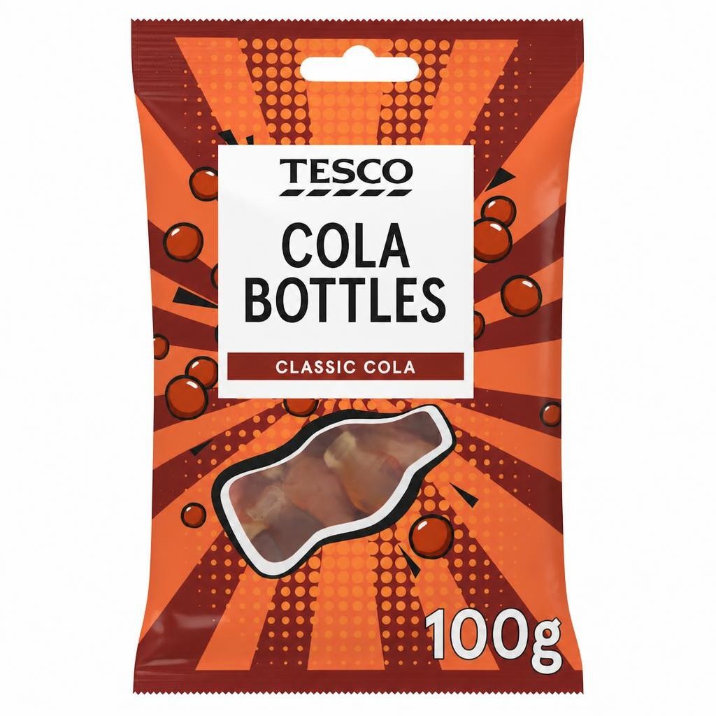 Tesco Cola Bottles 100g