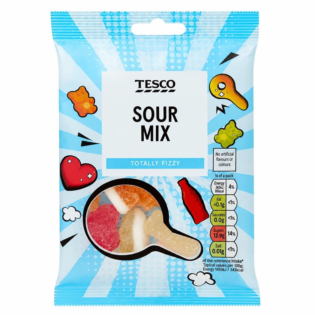 Tesco Sour Mix 100g