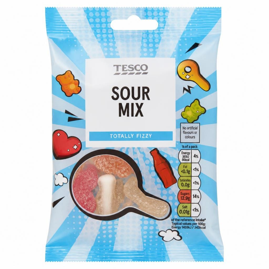 Tesco Sour Mix 100g