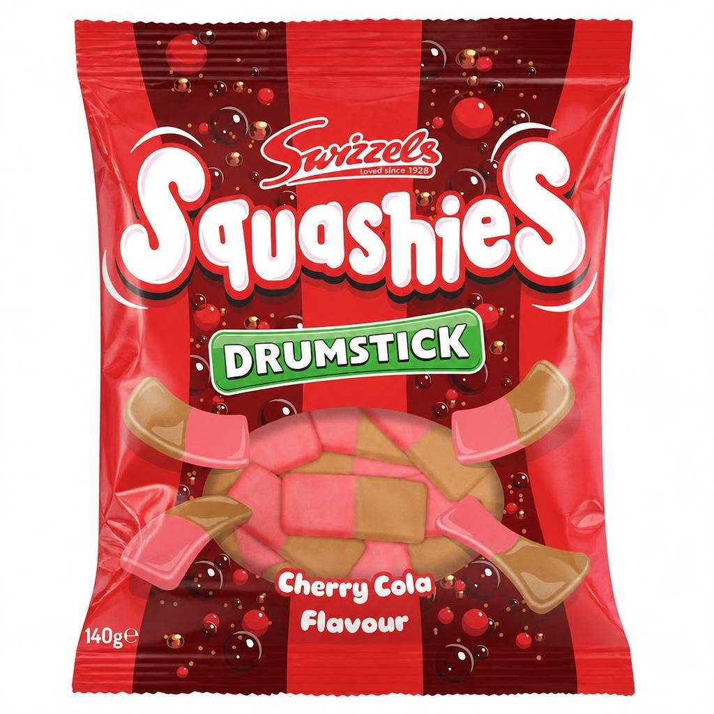 Swizzels Squashies Drumstick Cherry Cola 140g