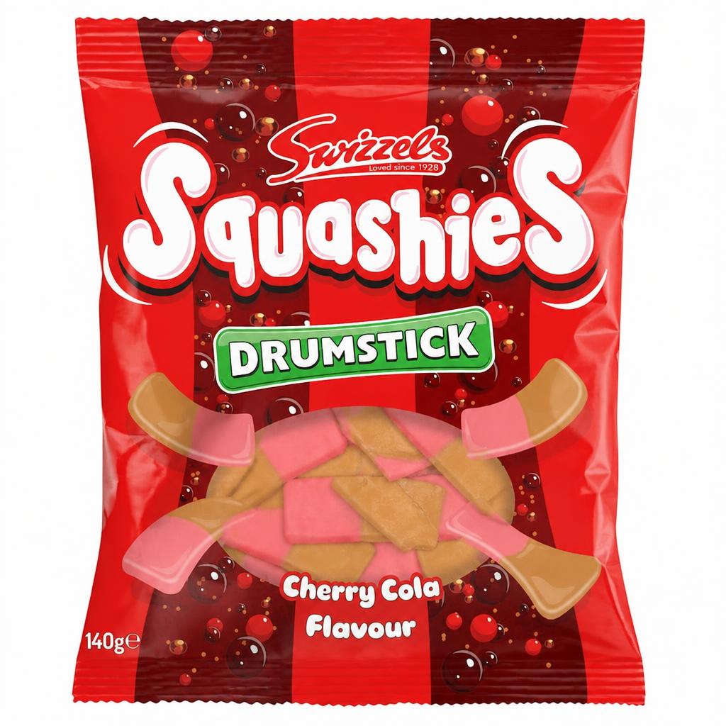 Swizzels Squashies Drumstick Cherry Cola 140g