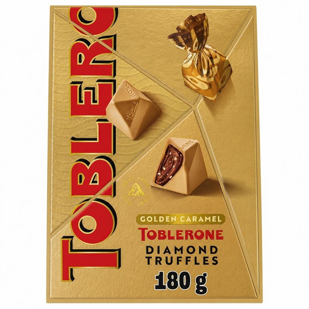 TOBLERONE TRUFFLES GOLDEN CARAMEL 180g