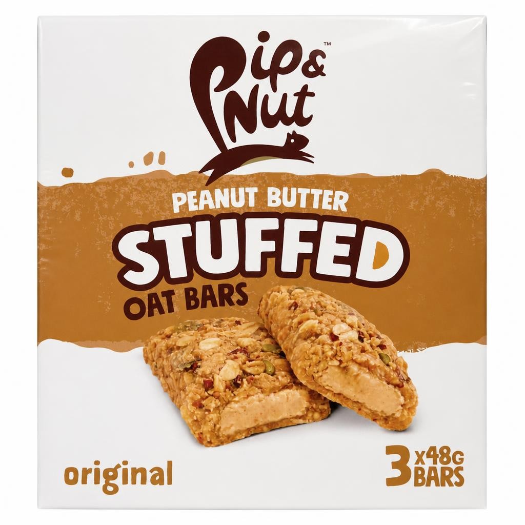 Pip & Nut Peanut Butter Stuffed Oat Bars - Original 3 x 48g