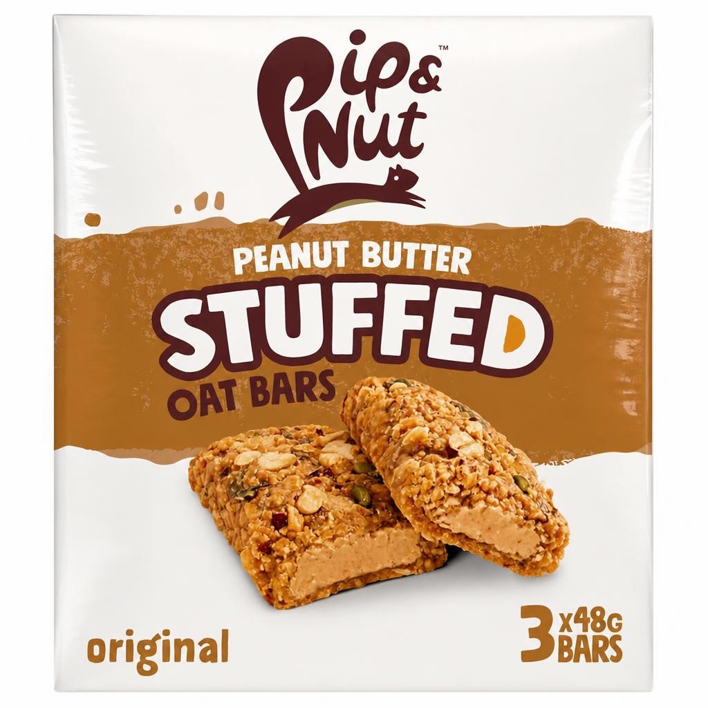 Pip & Nut Peanut Butter Stuffed Oat Bars - Original 3 x 48g