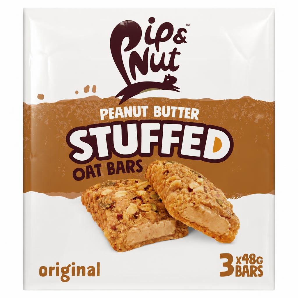 Pip & Nut Peanut Butter Stuffed Oat Bars - Original 3 x 48g
