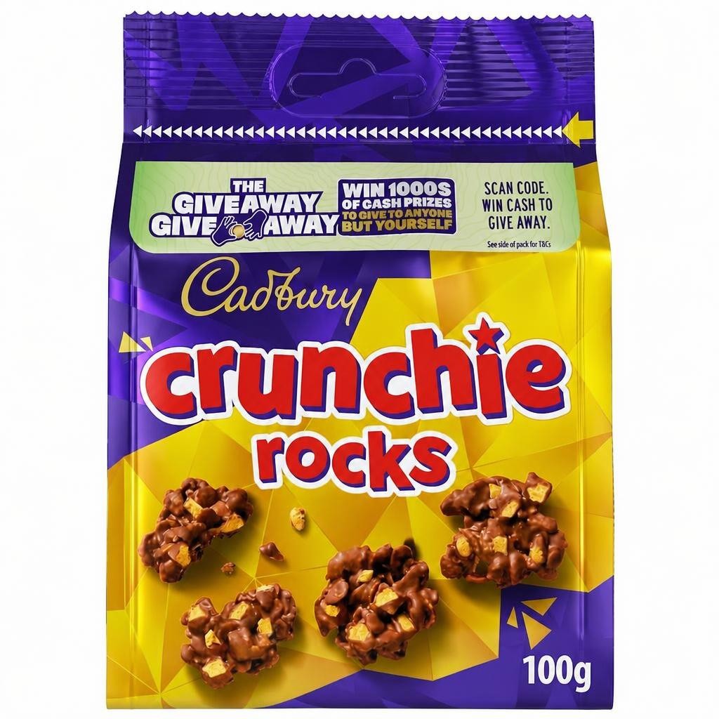 Cadbury Crunchie Rocks Chocolate Bag 100G