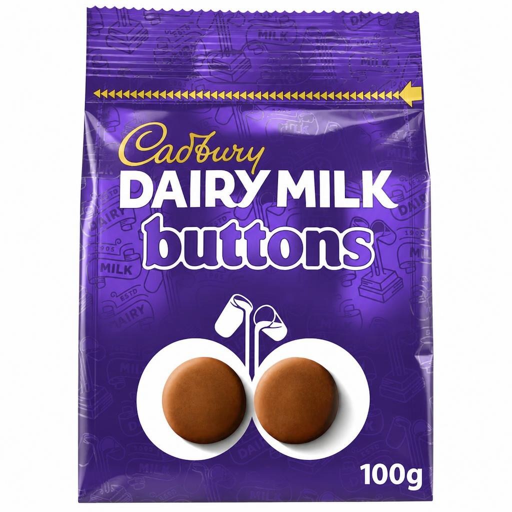 Cadbury Dairy Milk Chocolate Buttons Bag 100G