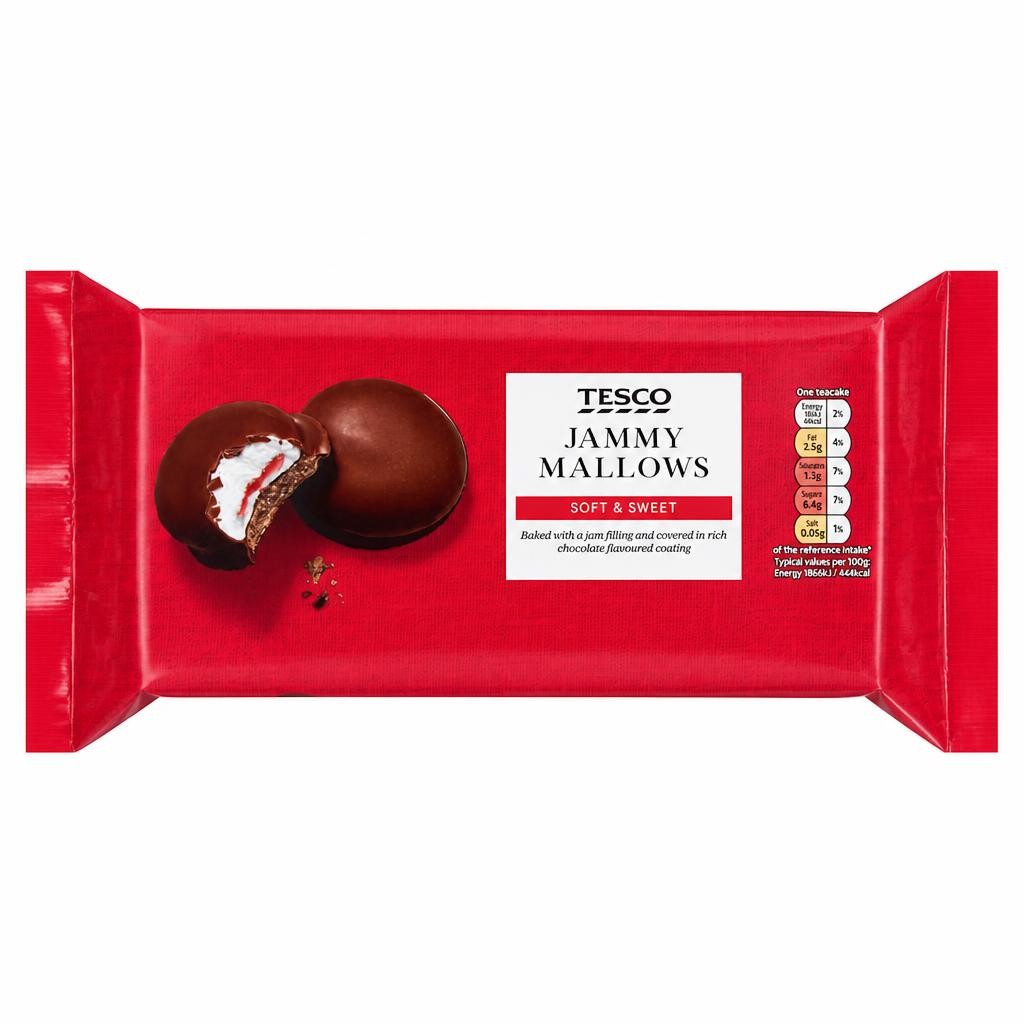 Tesco Jammie Mallows 120g
