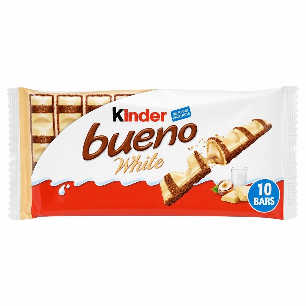 Kinder Bueno White Chocolate Bars Multipack 5 X 39g
