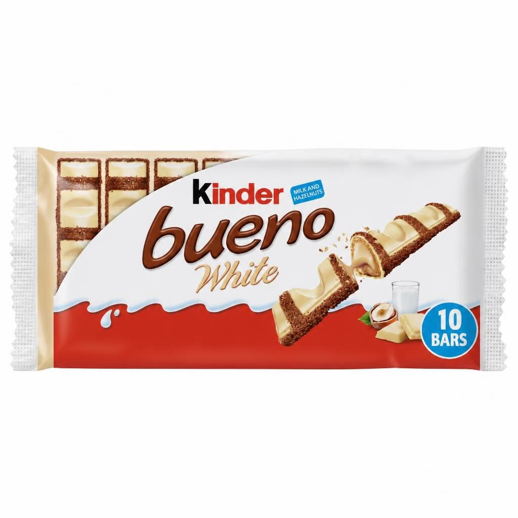 Kinder Bueno White Chocolate Bars Multipack 5 X 39g