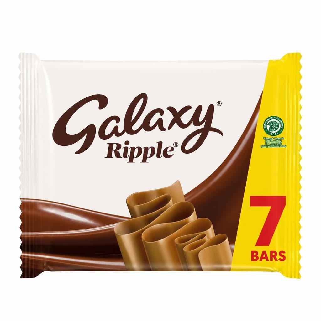 Galaxy Ripple Multipack Milk Chocolate Bars 7 x 30g