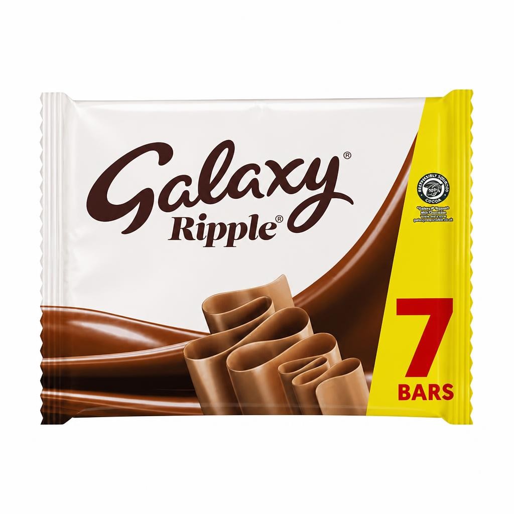 Galaxy Ripple Multipack Milk Chocolate Bars 7 x 30g