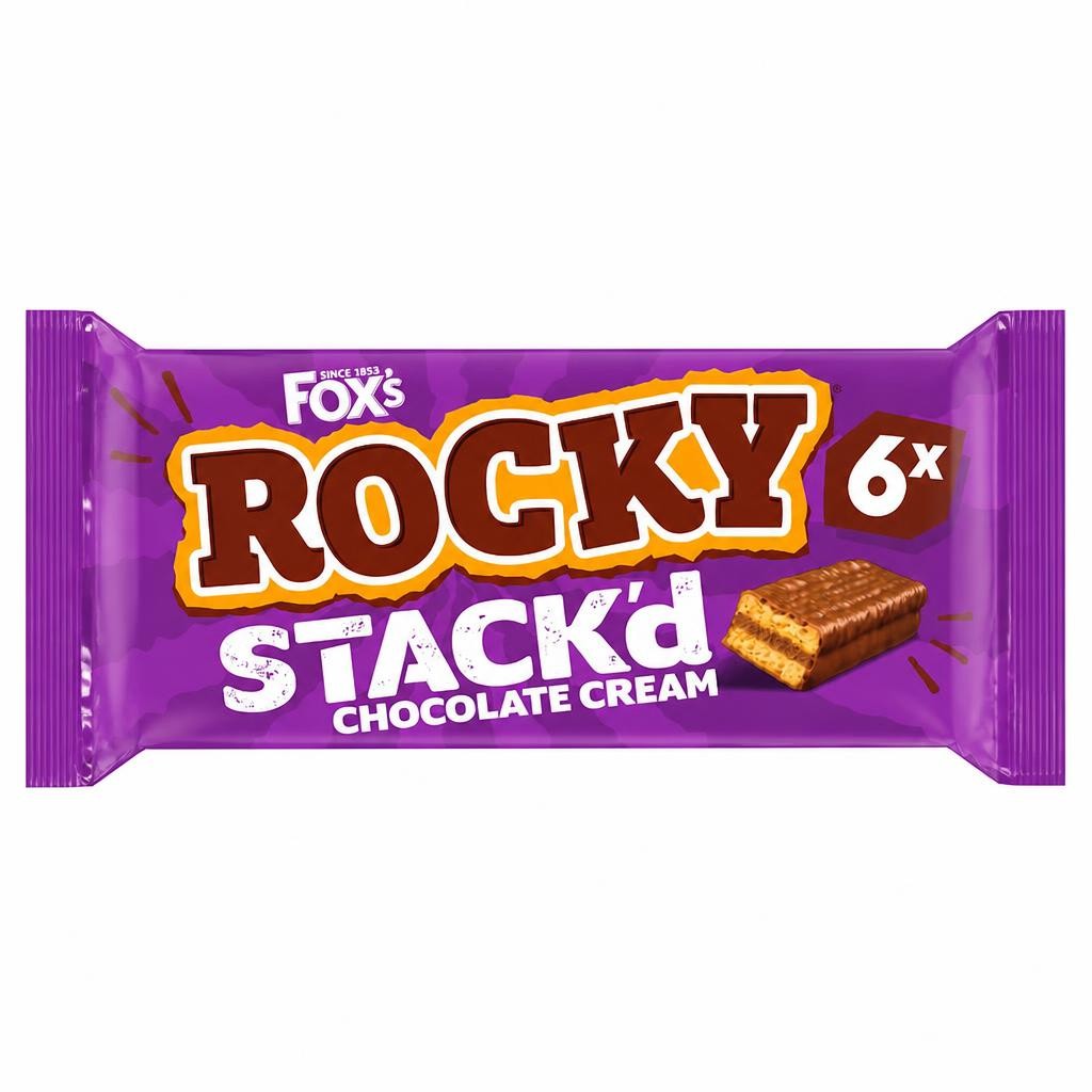 Rocky STACK'd Chocolate Cream 6pk x 25g